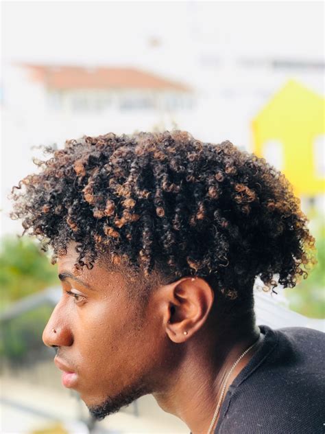 short curly hair black male